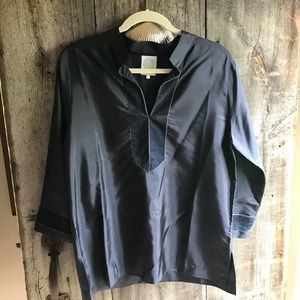 Devon Baer Silk and Velvet Tunic